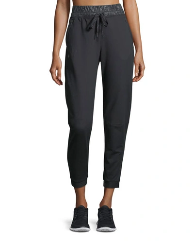 Under Armour Leisure Drawstring Jogger Pants In Black
