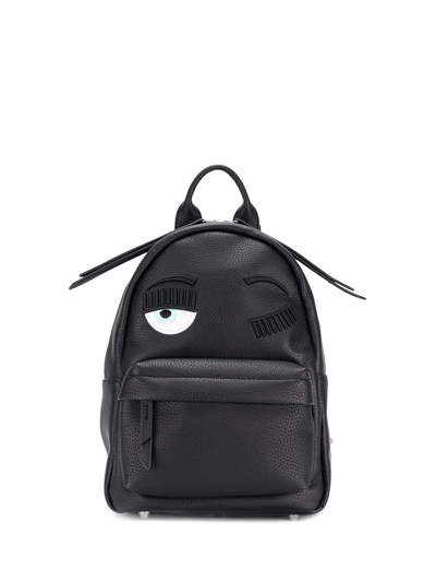 Chiara Ferragni Eye Design Backpack In Black