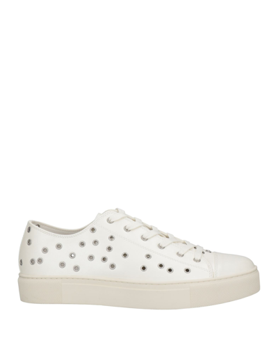 Yohji Yamamoto Eyelets Trainers In White