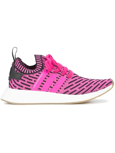 Adidas Originals Nmd_r2 Primeknit Mens Primeknit Fitness Running Shoes In Pink