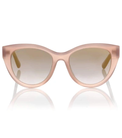 Jimmy Choo Chana Cat-eye Sunglasses In Pink