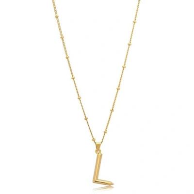 Edge Of Ember L Initial Necklace