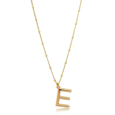 Edge Of Ember E Initial Necklace