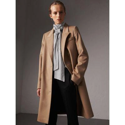 Burberry Wool Cashmere Tailored Coat In Camel | ModeSens