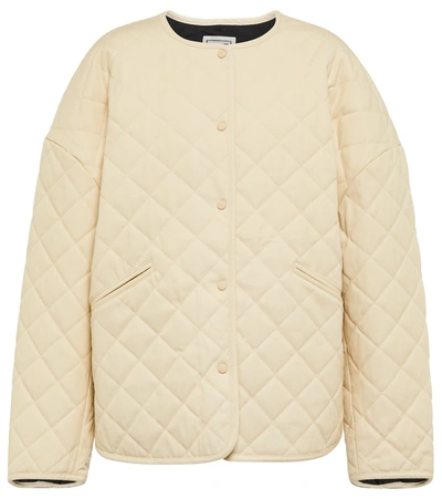 Totême Toteme Women Quilted Cotton Canvas Jacket In Light Hay