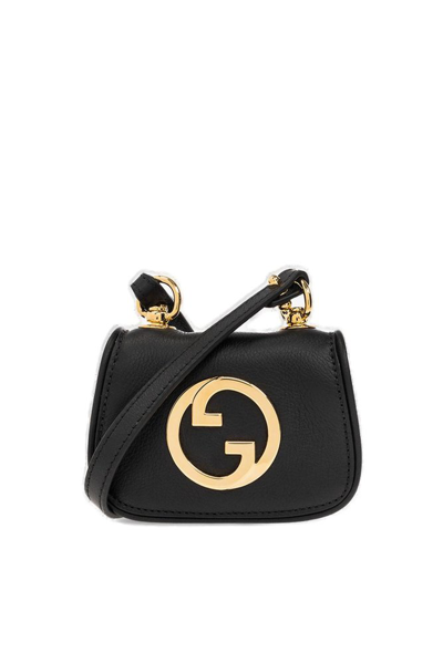 Gucci Gg-plaque Leather Cardholder In Black