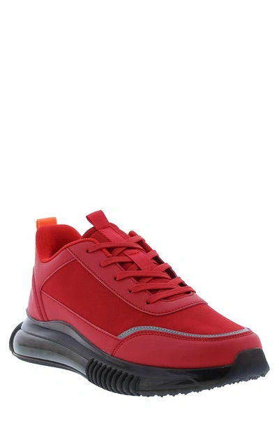 French Connection Men's Kalen Leather Sneakers In Red