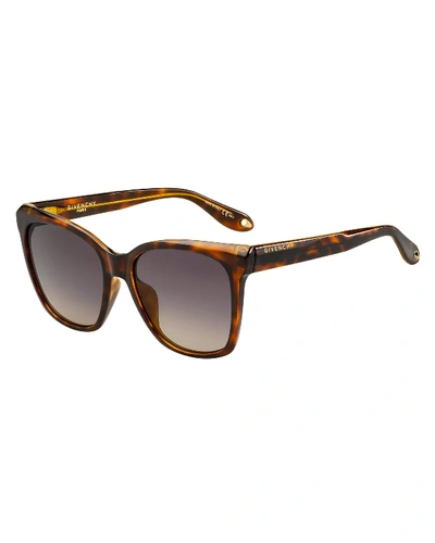 Givenchy Square Propionate Sunglasses In Brown