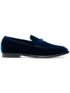 Jimmy Choo Marti Velvet Loafers In Blue