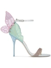 Sophia Webster Chiara Wing Leather High Heel Sandals In Pink&purple