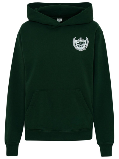 Sporty And Rich Sporty & Rich Cotton Beverly Hills Sweatshirt In Forest Green