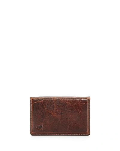 Frye Logan Small Leather Bi-fold Wallet In Cognac