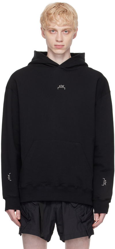 A-cold-wall* Logo Embroidery Cotton Hoodie In Black