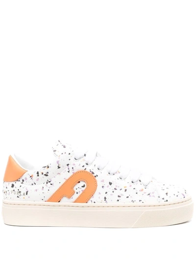 Furla Patterned Lace-up Trainers In White