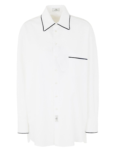 Etro Long-sleeve Button-fastening Shirt In White