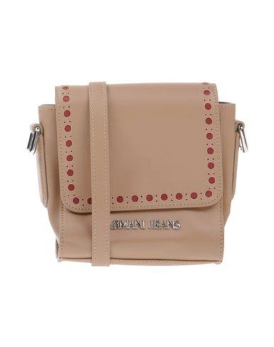 Armani Jeans Handbags In Camel