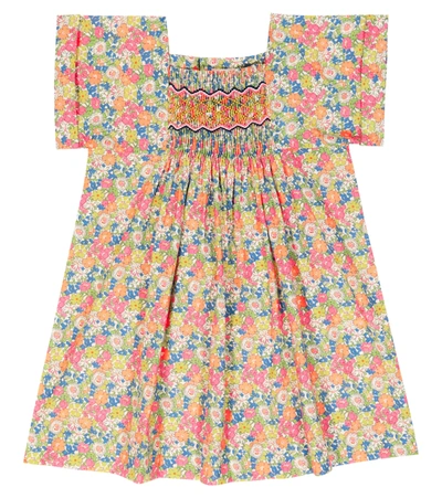Bonpoint Baby Pais Floral Smocked Dress In Fl Multicolore