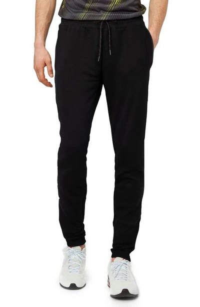 X-ray Colorblock Moto Joggers In Black/ Red