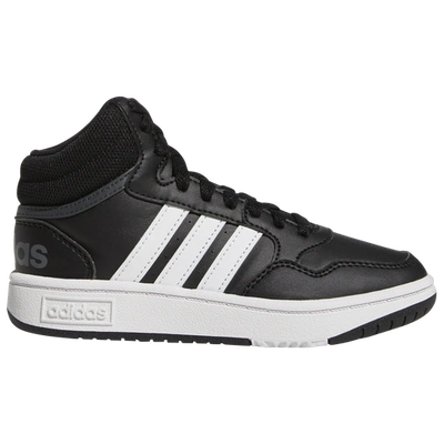 Adidas Originals Kids' Men's Adidas Hoops 3.0 Mid Classic Vintage Shoes In Black/white/grey
