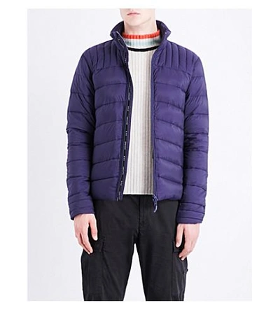 Canada Goose Brookvale Quilted Shell-down Jacket In Deep Sea Blue/ L: Black
