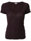 James Perse V-neck T-shirt - Pink