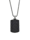 John Hardy Classic Chain Collection Pendant & Chain Necklace In Onyx