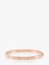 Kate Spade Set In Stone Stone Hinged Bangle In Gold