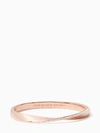 Kate Spade Do The Twist Pave Hinged Bangle In Gold