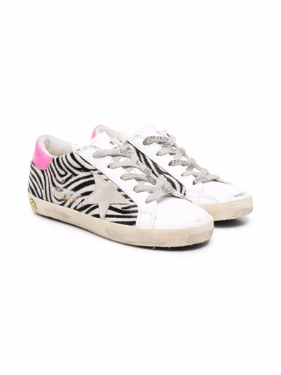 Golden Goose Superstar Zebra Horsy In Animalier