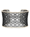 Kendra Scott 'mystic Bazaar - Candice' Wide Cuff In Gunmetal/ Gold