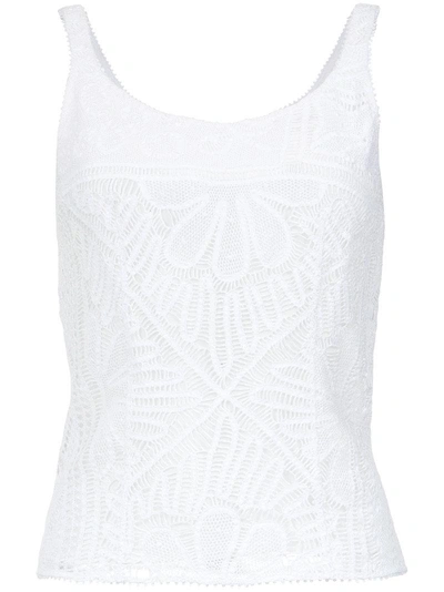 Martha Medeiros Naira Lace Blouse In White