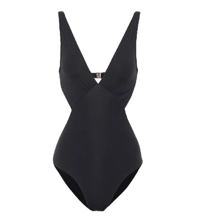 Melissa Odabash Del Mar Cutaway-panel Swimsuit In Black