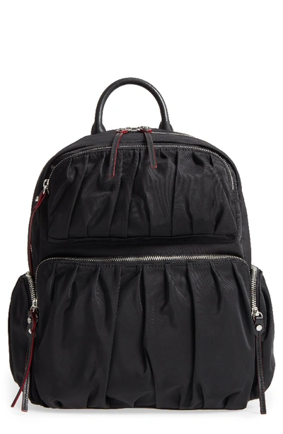 Mz Wallace Madelyn Bedford Nylon Backpack - Black In Black/gold