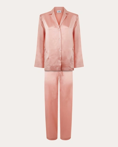La Perla Silk Satin Pajama Shirt & Pants In Pink