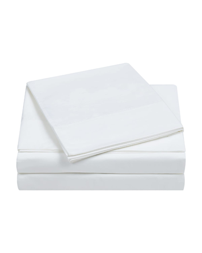 Charisma 400-thread Count Percale King Pillowcase Set, White