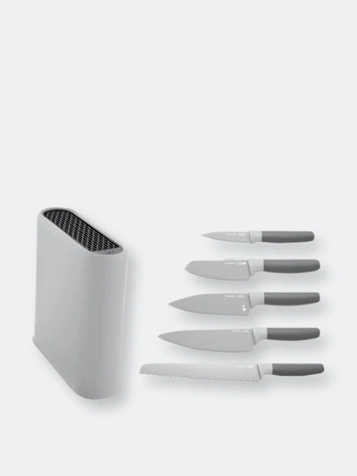 Berghoff Leo 6pc Stainless Steel Cutlery Set With Block In Nocolor