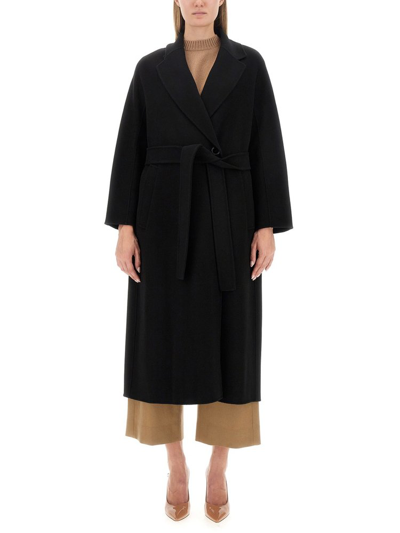 's Max Mara Belted Long In Black