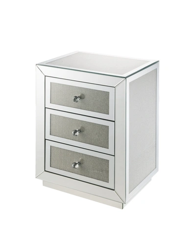 Acme Furniture Lavina Accent Table In Silver