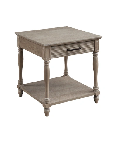 Acme Furniture Ariolo End Table In Antique White