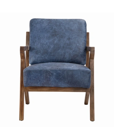 Moe's Home Collection Drexel Arm Chair In Dark Blue
