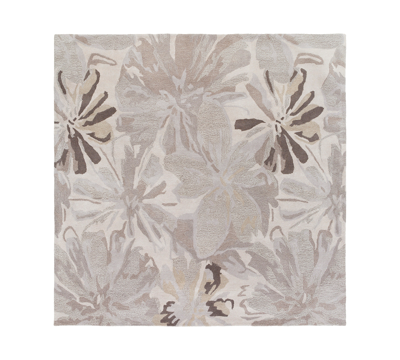 Surya Athena Ath-5135 Taupe 8' Square Area Rug In Tan/beige