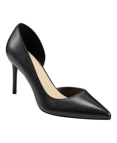 Marc Fisher Women's Christa Pointy Toe Stiletto Dress Pumps In Black Leather