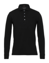 Mp Massimo Piombo Polo Shirts In Black