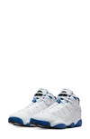Nike Jordan Men's Air 6 Rings Basketball Shoes In White/black/dark Marina Blue/white