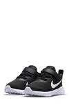 Nike Kids' Revolution 6 Sneaker In Black/dark Smoke Grey/white