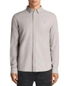 Allsaints Huntingdon Slim Fit Button-down Shirt In Pebble