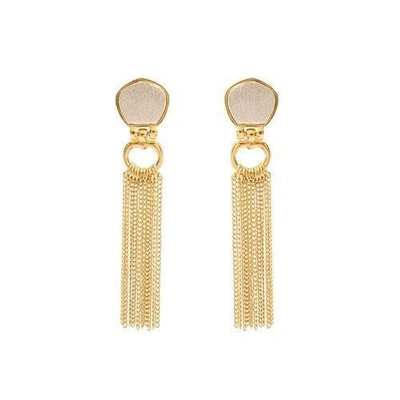 Stephanie Kantis Cleo Chain Earrings In Gold