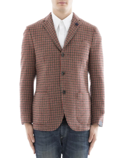 Lardini Red Alpaca Jacket