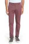 Ted Baker Volvek Classic Fit Trousers In Dark Red