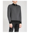 The Kooples Zip-detail Wool Jumper In Gry13